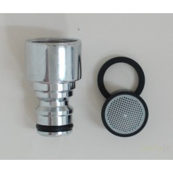 ADAPTADOR AUTO ROSCA HEMBRA LATON CROMADO METR-22 SANEAPLAST - Imagen 1