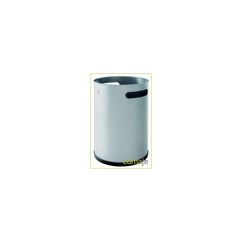 PAPELERA METALICA P-10 32X21 NEGRA - Imagen 1