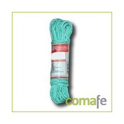 CUERDA TRENZADA  4 MM (15 MT) BLANCO/VERDE - Imagen 1
