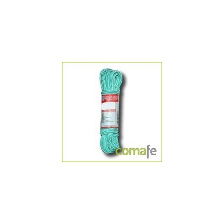CUERDA TRENZADA  4 MM (15 MT) BLANCO/VERDE - Imagen 1