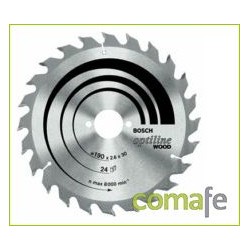 DISCO WIDIA PARA MADERA 160X2,6X16 24 DIENTES 2608640596 - Imagen 1
