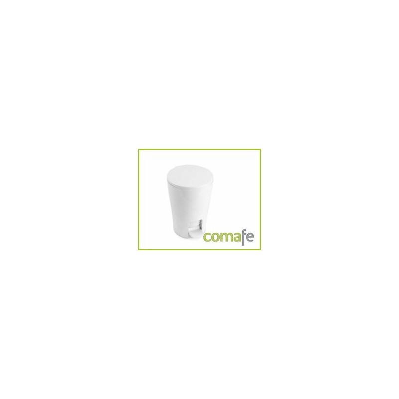 CUBO BAÑO C/PEDAL 5 LT BLANCO PLASTICO - Imagen 1