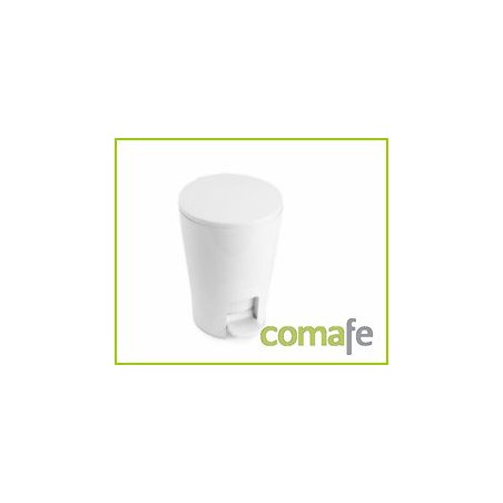 CUBO BAÑO C/PEDAL 5 LT BLANCO PLASTICO - Imagen 1