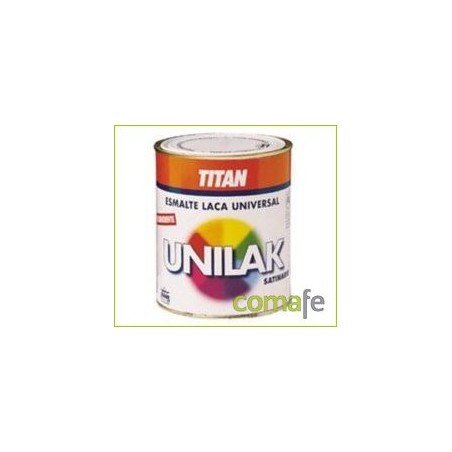 ESMALTE LACA AL AGUA SATINADO UNILAK NEGRO 1401 750ML - Imagen 1