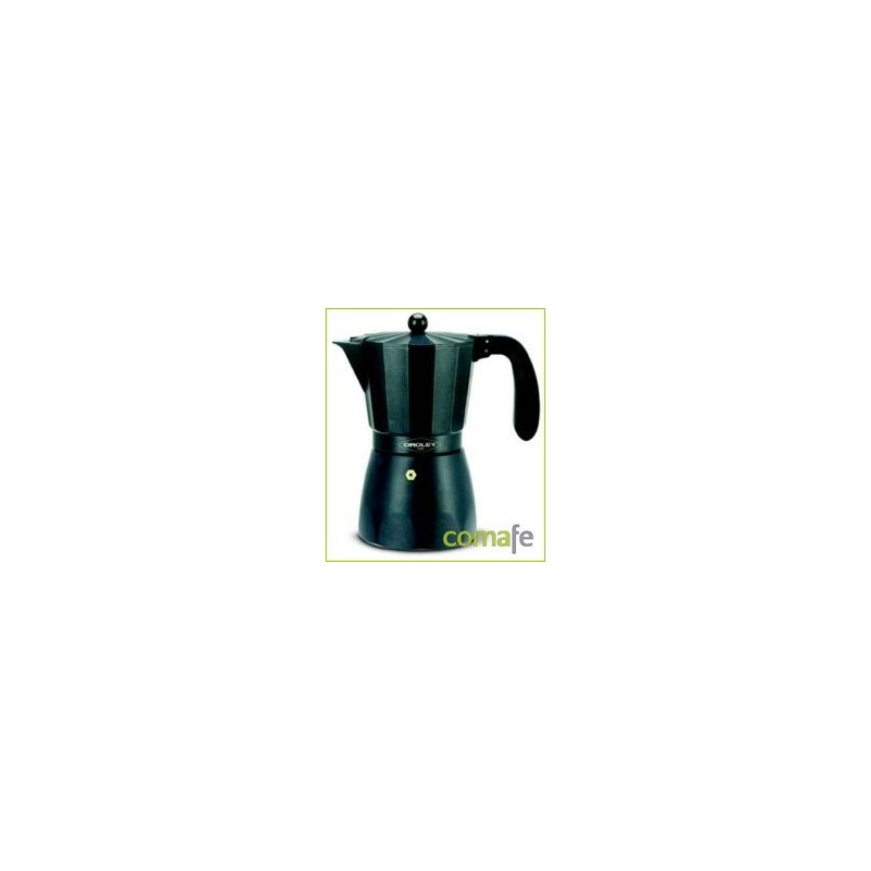 CAFETERA TOUAREG 3 TAZAS NEGRO ALUMINIO - Imagen 1