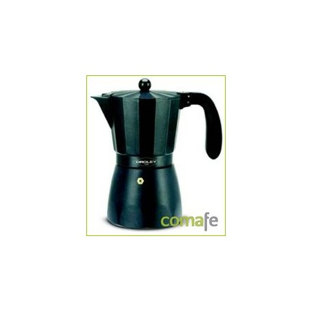 CAFETERA TOUAREG 3 TAZAS NEGRO ALUMINIO - Imagen 1