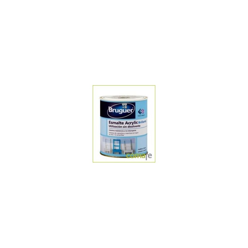 ESMALTE ACRILICO BRILLANTE ROJO CARRUAJES 750ML BRUGUER 1029 - Imagen 1
