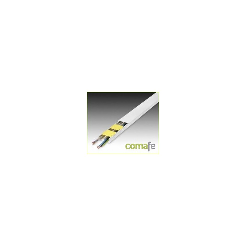 CANALETA ADHESIVA 53X20MM BLANCO 2MT 3604-2G 8 UND. - Imagen 1