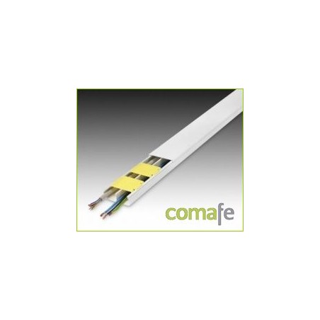 CANALETA ADHESIVA 53X20MM BLANCO 2MT 3604-2G 8 UND. - Imagen 1