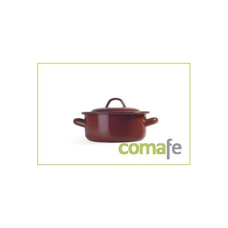 CACEROLA 22 CM TEJA ESMALTADO - Imagen 1