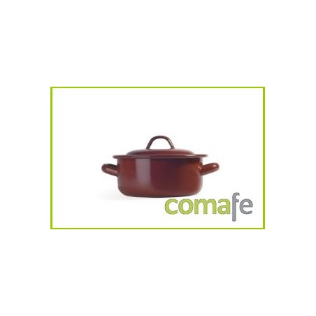 CACEROLA 24 CM TEJA ESMALTADO - Imagen 1