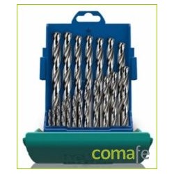 BROCA METAL RECTIFICADA HSS ESTUCHE 19 PZ DE 1 A 10MM HELLER - Imagen 1