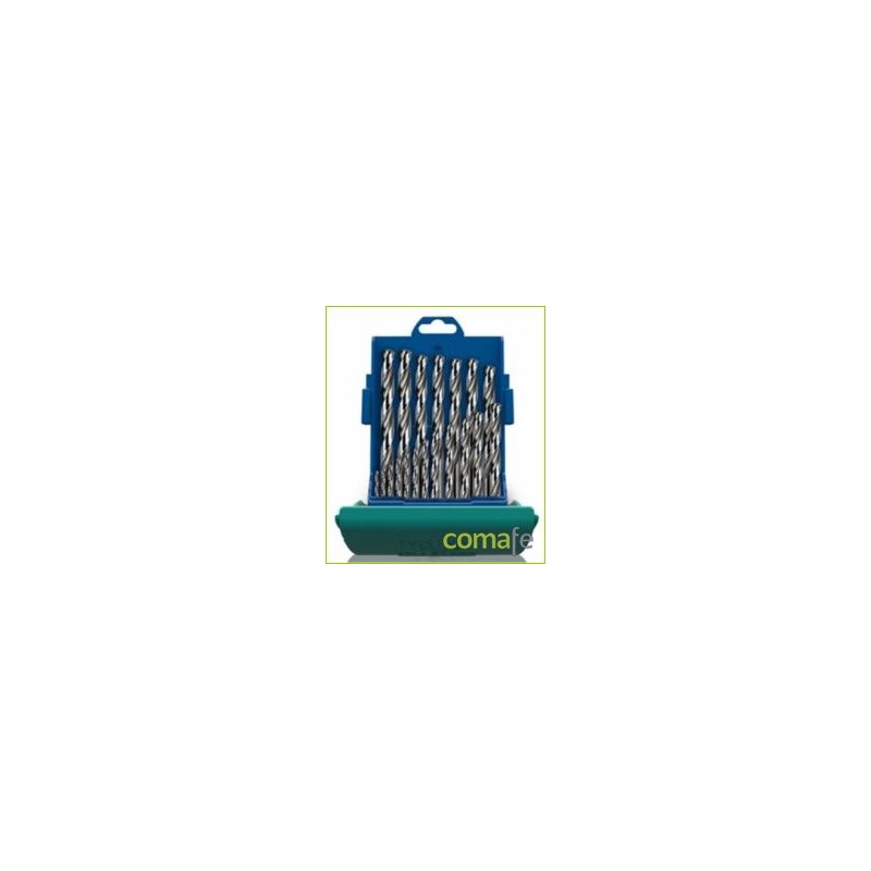 BROCA METAL RECTIFICADA HSS ESTUCHE 19 PZ DE 1 A 10MM HELLER - Imagen 1
