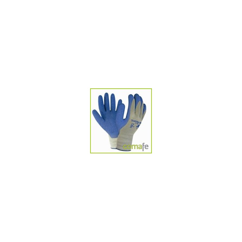 GUANTE RUGOSO T-10 AZUL POLI/ALG/LATEX - Imagen 1