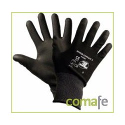GUANTE NYLON NEGRO PALMA DE POLIURETANO SUPER CONTACT T-8 - Imagen 1