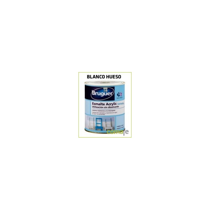 ESMALTE ACRILICO SATINADO BLANCO HUESO 250 ML BRUGUER 1508 - Imagen 1