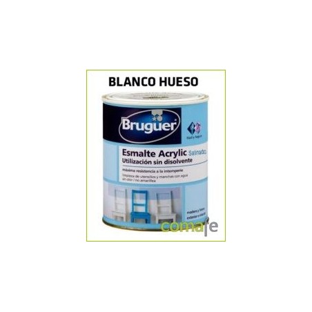 ESMALTE ACRILICO SATINADO BLANCO HUESO 250 ML BRUGUER 1508 - Imagen 1