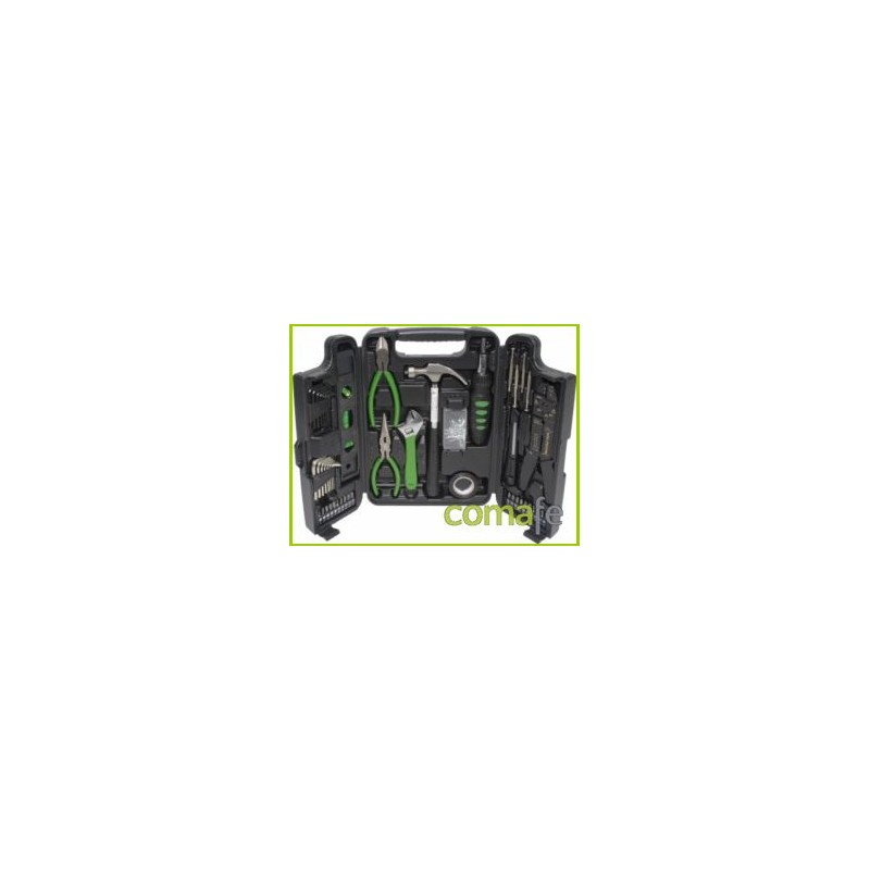 MALETA HERRAMIENTAS ABS PARA BRICOLAJE 129PZS MADEIRA - Imagen 1