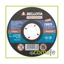 DISCO CORTE INOXIDABLE BELLOTA 125X1X22 50300-125 - Imagen 1