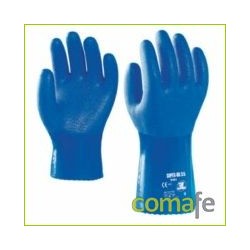 GUANTE SUPER OIL T- 9 LARGO 28 CM AZUL PVC - Imagen 1
