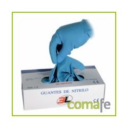 GUANTE NITRILO DESECHABLE S/EMPOLVAR 100 UNID TXL UNITRIL LP - Imagen 1