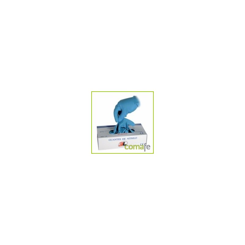 GUANTE NITRILO DESECHABLE S/EMPOLVAR 100 UNID TXL UNITRIL LP - Imagen 1