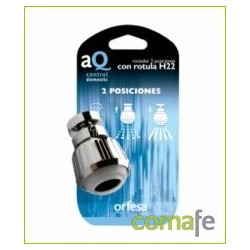 ATOMIZADOR ROCIADOR ROTULA 2 POSICIONES CROMO H22  BLISTER - Imagen 1