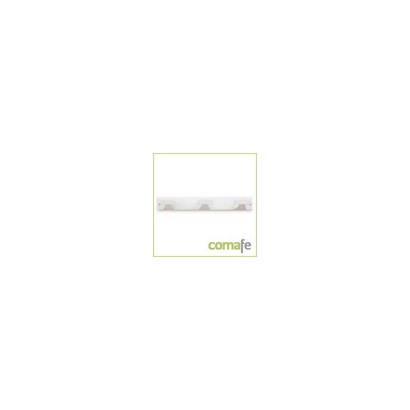 PERCHERO 3 BRAZOS C/TORNILLO BLANCO BLISTER 3077-2- INOFIX - Imagen 1