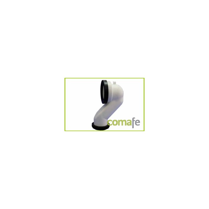 MANGUITO P/INODORO COMPACTO DUAL DIST.PARED 210 PP - Imagen 1