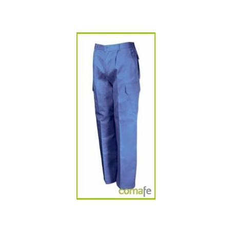 PANTALON TERGAL MULTIBOLSILLOS AZULINA T-52 L500 VESIN - Imagen 1