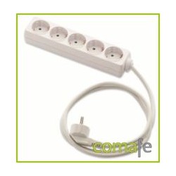 BASE MULTIPLE 5 TOMAS 3X1,5MM 1,5MT - Imagen 1