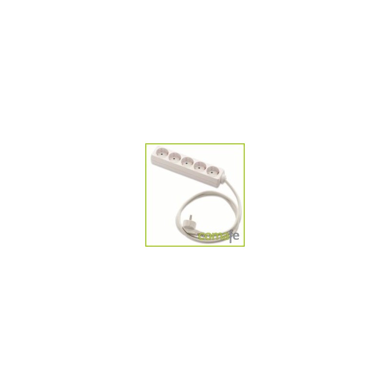 BASE MULTIPLE 5 TOMAS 3X1,5MM 1,5MT - Imagen 1