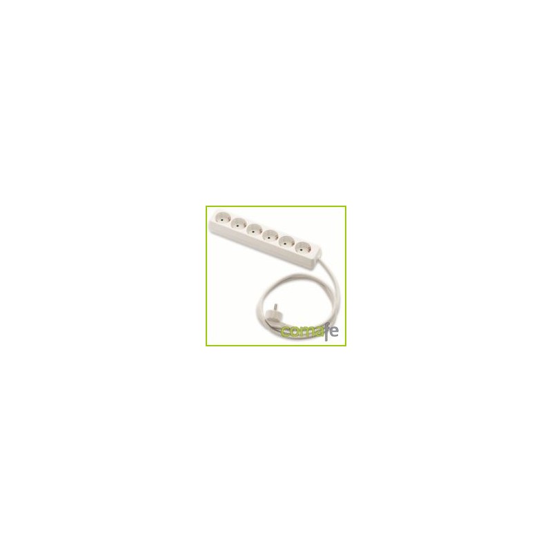 BASE MULTIPLE 6 TOMAS 3X1,5MM 1,5MT - Imagen 1