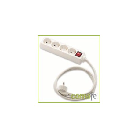 BASE MULTIPLE C/INT 4TOMAS 3X1,5MM 1,5MT - Imagen 1