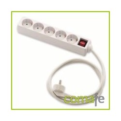 BASE MULTIPLE C/INT 5TOMAS 3X1,5MM 1,5MT - Imagen 1