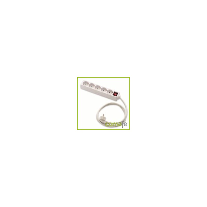 BASE MULTIPLE C/INT 5TOMAS 3X1,5MM 1,5MT - Imagen 1