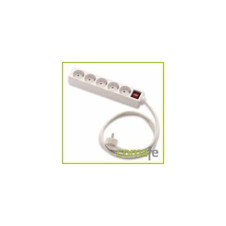 BASE MULTIPLE C/INT 5TOMAS 3X1,5MM 1,5MT - Imagen 1