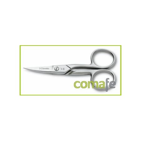 TIJERA UÑAS CURVA 4.5 2017 3CLAVELES - Imagen 1