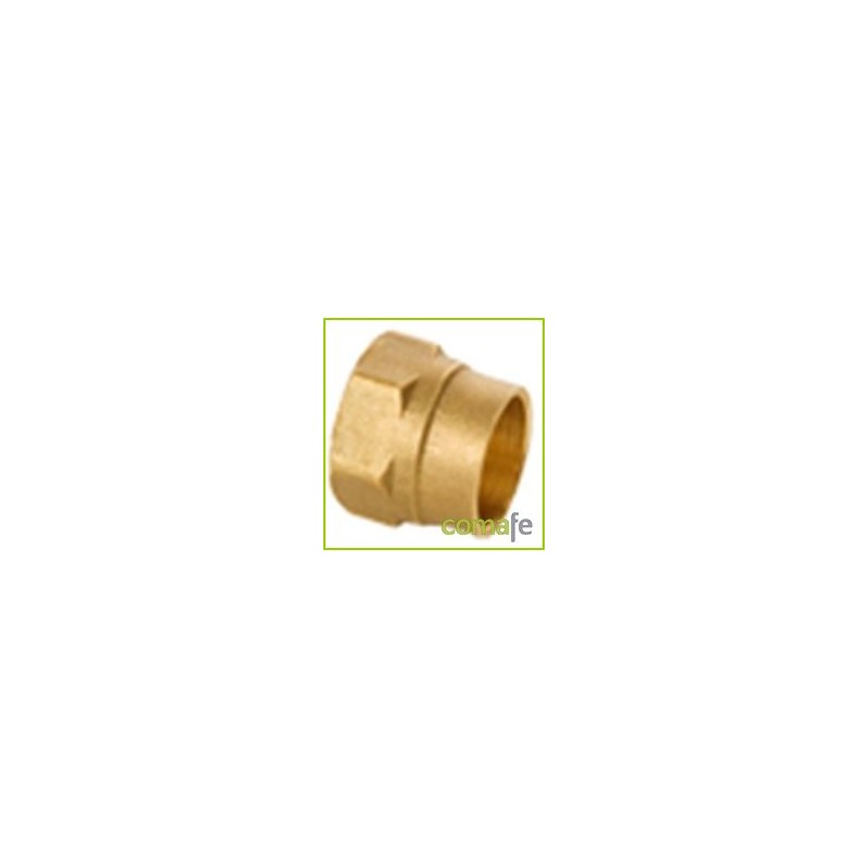 ENTROQUE SOLDAR  LATON HEMBRA 1/2 X 15 4042 - Imagen 1