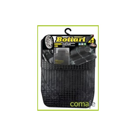 ALFOMBRA GOMA UNIVERSAL RECORTABLE PARA AUTOMOVIL JUEGO 4PZ - Imagen 1