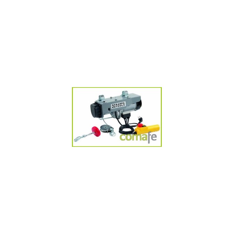 ELEVADOR ELECTRICO 980W 200/400 KG CABLE ACERO DE 18MT 01143 - Imagen 1