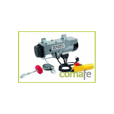 ELEVADOR ELECTRICO 980W 200/400 KG CABLE ACERO DE 18MT 01143 - Imagen 1
