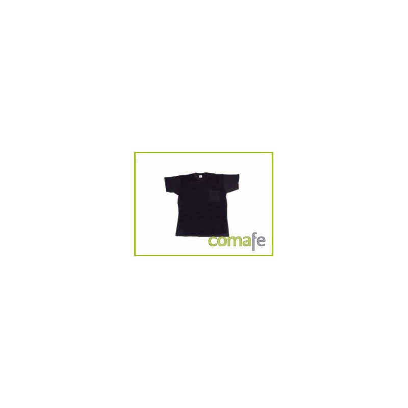 CAMISETA ALGODON MANGA CORTA 1BOL CUELLO REDON MARINO T-M - Imagen 1