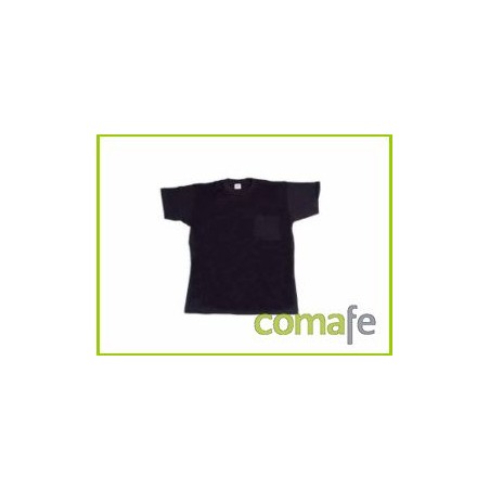 CAMISETA ALGODON MANGA CORTA 1BOL CUELLO REDON MARINO T-L - Imagen 1