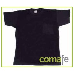 CAMISETA ALGODON MANGA CORTA 1BOL CUELLO REDON MARINO T-XL - Imagen 1
