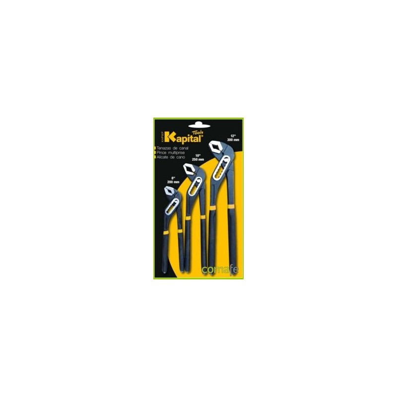 TENAZA DE CANAL PACK 3 PIEZA 8"(200MM)-10"(250MM)-12"(300MM) - Imagen 1