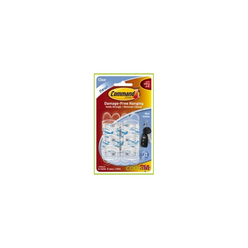COLGADOR ADHESIVO REUTILIZABLE MINI COMMAND - Imagen 1