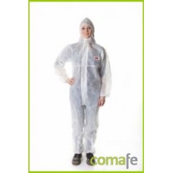 BUZO DESECHABLE C/CAPUCHA T-XXL BLANCO POLIPROPILENO - Imagen 1
