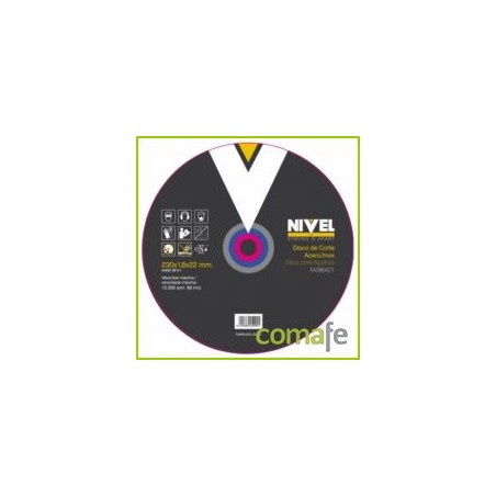 DISCO CORTE INOXIDABLE 230X1,9X22 - Imagen 1