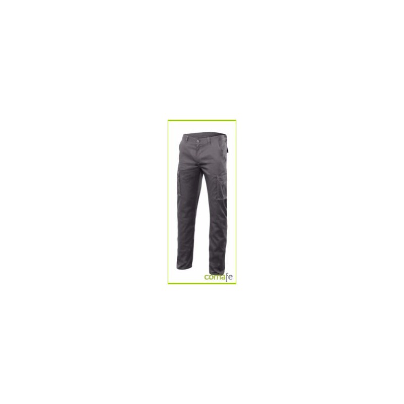 PANTALON ELASTICO MULTIBOLSILLOS GRIS 290GRAMOS T54 - Imagen 1